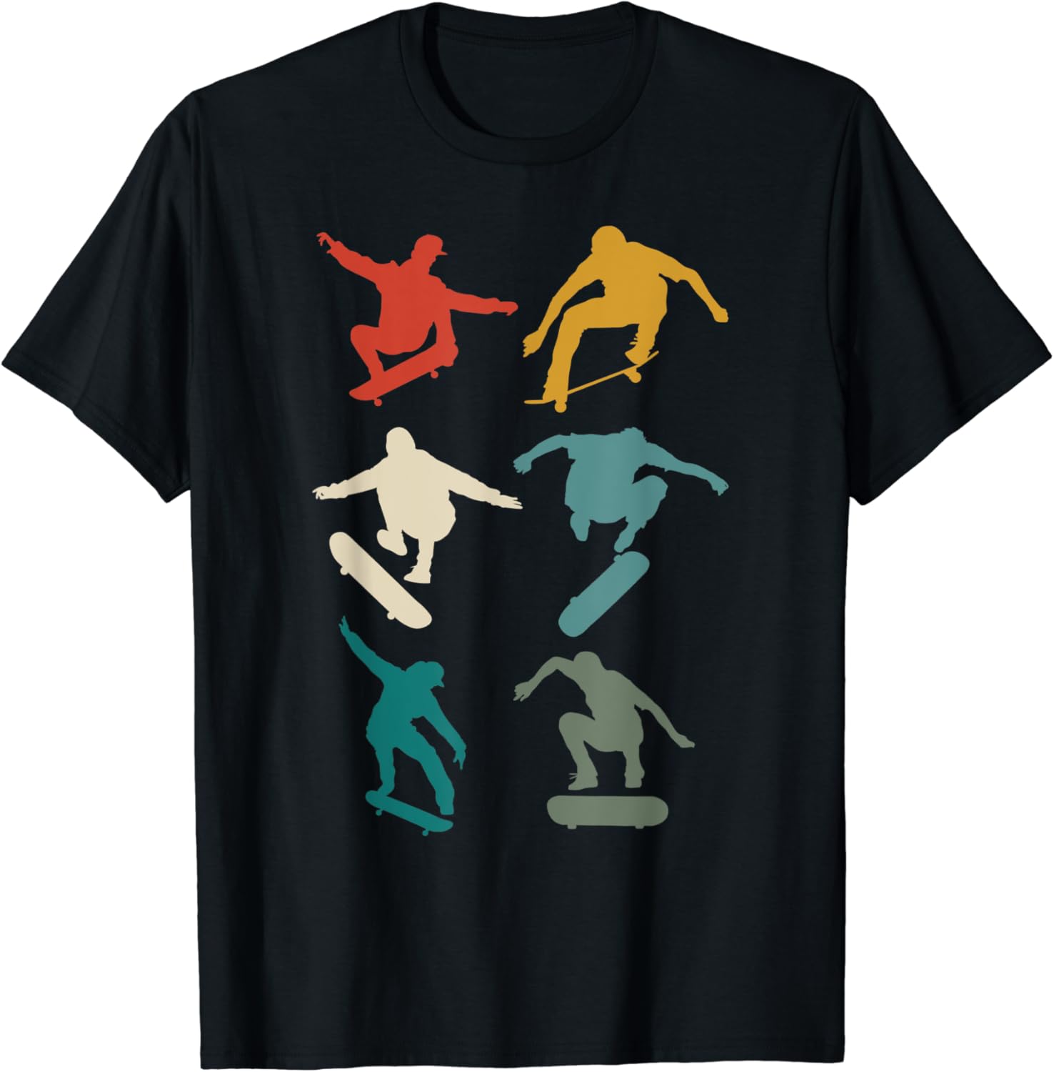 Retro Skateboarder Skate Riding Skater Skateboarding TShirt Amazon